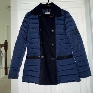 Women's Navy Double-Breasted Jacket Pre-owned Size Small